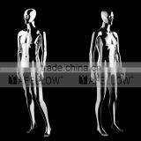 M009-XFMC01 Top sale good quality full body male clear chrome plastic mannequin