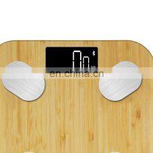 Fashion Bamboo Smart Body Weight Scale Body Digital Scale Bamboo Bathroom Electronic Weighing Scale thumbnail-5