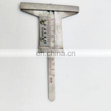 0-50mm 0.1mm T Style Stainless Steel Slide Tire Tyre Tread Depth Gauge thumbnail-1