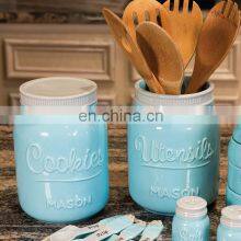 250ml New Factory Custom Empty Decorative Mini Ball Round Small Wide Mouth Ceramic Mason Jar With Lid thumbnail-4