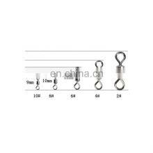 Stainless Steel Black Nickle Rolling Fishing Swivel Snap thumbnail-5
