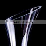 Mouth Blown Transparent Crystal Dipped Finish Wine Decanter With Handle thumbnail-3