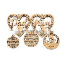 Animal Shape Wooden Christmas Decorative Hanging Felt Ornament for Events Hanging Christmas Ornaments Laser Cut thumbnail-1