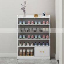 Modern Design Living Room Furniture White Wooden Shoe Cabinet Furniture Storage Shoe Racks thumbnail-2