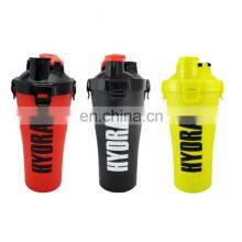 Custom Logo BPA Free Double Mixer Gym Protein Shaker Bottle for Sale thumbnail-1
