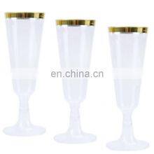 Hard Plastic Clear Disposable Drinkware Wine Glass Champagne Flutes thumbnail-2