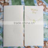 2016 Hot Sale Ivory Gold Foil European Tradition Elegant Wedding Card thumbnail-4