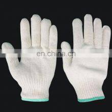 Custom Logo Industrial Grip Knit Durable Safety Labour Protection Working White Cotton Gloves For Gardening thumbnail-4
