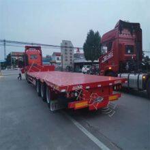 Low Flatbed Semi-trailer Logistics Transport Vehicle Export Semi-trailer thumbnail-4