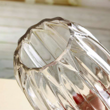 Wholesale Cristal Nordic Wedding Garden Home Decorative Creative Round Modern Clear Crystal Glass Pot Flower Vase thumbnail-4