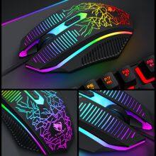 Amazons Top TF400 Gaming Wired Keyboard Mouse 4 in 1 Combos Keyboard Mouse Mousepad Speaker Set for Tablets thumbnail-6