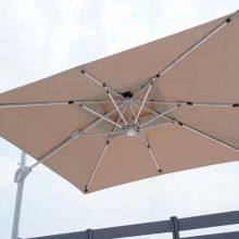 Outdoor Aluminum 3*3m Double Roof Umbrella With Side Stand Sunshade and Waterproof thumbnail-3