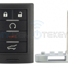 FCC NBG009768T Smart Key 5 Button 315mhz 433mhz 46 Chip for Cadillac SRX ATS 2010-2015 PN 22865375 20984227 13502537 thumbnail-4