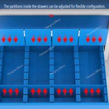 Warehouse Tool Cart With Heavy-Duty Casters & Bins - Efficient Storage for Logistics Teams