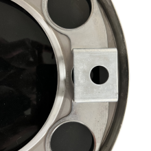 Pack of 2 Universal Highly Polished Stainless Steel Truck Wheel Bolt Cover in 22.5 Inch Closed thumbnail-5