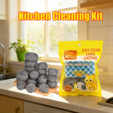 Lote al por mayor de bolas de acero inoxidable para fregar, limpiador de cocina duradero thumbnail-3