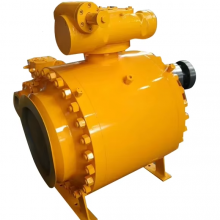 Large Caliber Electric Forged Steel Ball Valve With Hard Seal High Temperature and High Pressure Resistance A105 Material thumbnail-3