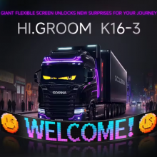 Design Intelligent Car LED Matrix Pixel Panel/Bluetooth Control Car Advertising Display Screen（Wechat:13510231336） thumbnail-2