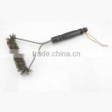 Amazon Hot Rank 12'' BBQ Grill Brush Zinc Plated Wire Bbq Cleaning Brush 12inch Steel Wire Brush Custom thumbnail-4