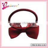 Wholesale Handmade Girls Grosgrain Ribbon Bow Elastic Hair Band thumbnail-6