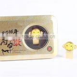 Oem Manufactuer Custom Special Design New Aarrivel 2016 Golden Monkey Usb Flash Drive Promotion