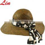 Brown Wide Brimmed Sun Hat thumbnail-1