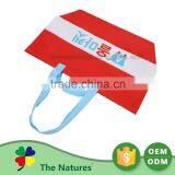 Exceptional Quality Custom Printing Logo Grocery Red Blue White Stripes Women Bag thumbnail-2