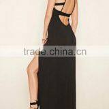 Strappy-Back M-Slit Maxi Dress thumbnail-2