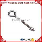 Hot Selling High Quality Stainless Steel Aisi 316 304 Eye Bolt With Nuts China Rigging Hardware Manufacture thumbnail-2