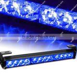 Car 12 LED Emergency Traffic Advisor Hazard Flash Strobe Warning Light Bar Blue