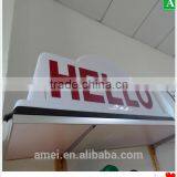 White PMMA /PC Plastic LED Light Taxi Top Box Vacuum Forming thumbnail-3