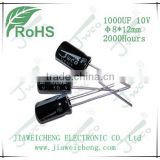 KM 1000UF 10V 8*12mm aluminum electrolytic capacitor