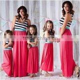 2015 Hot Selling Family Clothes, Mother and Child/daughter Dress Clothing Design Set, Mommy and me Maxi Dress thumbnail-1