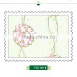 Economic Foaming Non Woven Wallpaper, Orange Country Blossom Wall Sticker for Kindergarten , Sound-absorbing Wall Decor Shop thumbnail-3