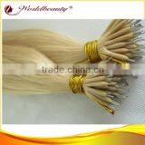 5A Virgin Hair Double Drawn Extensions Nano Rings Hair thumbnail-1