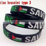 Competitive Price and Authentic Quality Palestine Silicon Bracelet Wrist Band ---- DH 17032
