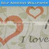 8001 Good Coverage Heart Images 3D Wall Decoration Kids Wallpaper