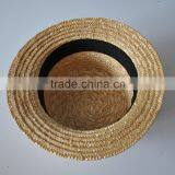 Best Selling Lace Band 100% Paper Straw Trilby Hat thumbnail-3