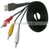 Usb 2.0 to 3rca Cable /usb to 3.5mm Jack Audio Cable