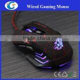 6 Buttons 2000 DPI Wired Optical Gaming Game Mouse Mice (Blue Dotted) thumbnail-2