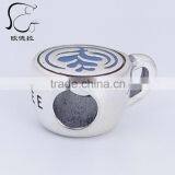 Custom Made Sterling Silver Fashion Coffee Cup Enamel Charms thumbnail-3