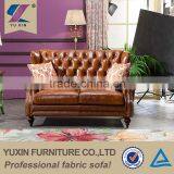 Antique Home Leather Upholstery Furniture Sofa Set With High Quality thumbnail-1