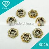 B046 ABS CCB alloy imitation plastic UV gold plated beads charm jewelry fittings shoes decoration
