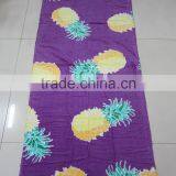 2016 Wholesale Cheaper Purple Pineapple Printed Cotton Swim Beach Towel thumbnail-3