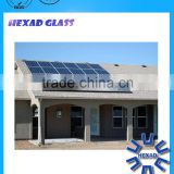 High Quality 2.7mm Low Iron Tempered Glass for solor panel with ISO Certificate
