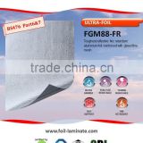 Fire retardant insulation foil reinforced glass fibre mesh