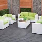 Modern Patio Wicker Rattan Outdoor Garden Sofa Set Furniture(1.2mm Alu Frame Powder Coated + Anti UV PE Rattan) thumbnail-2