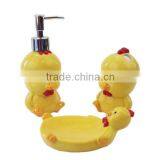 Glaze Ceramic 3pcs Bathroom Set, Bathroom Accessories thumbnail-1