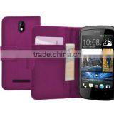 WALLET Leather Vertical case cover pouch for mobile phone HTC Desire 500