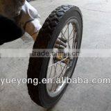 16"solid Rubber Powder Wheel ,firewood Cart Wheel thumbnail-1